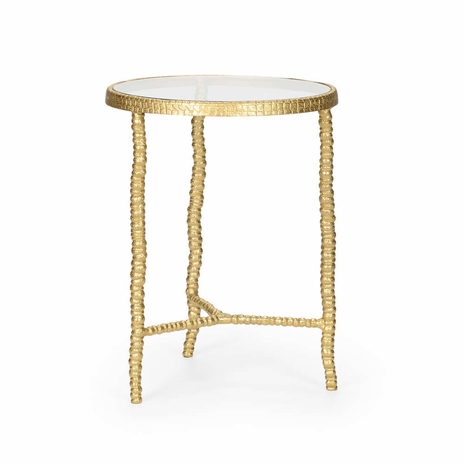 300549 Wildwood Lamps Urchin Accent Table - Antique Gold Finish Finish