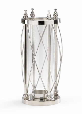 300599 Wildwood Lamps Guarded Hurricane - For Pillar Candle Finish