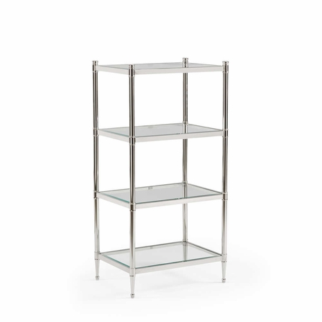300708 Wildwood Lamps Glass Shelf Unit