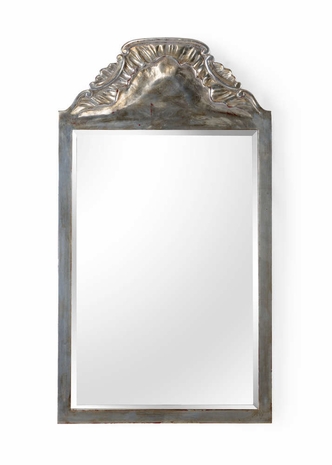 301185 Wildwood Lamps Loire Chateau Mirror-Silver - Antique Silver Leaf/Beveled Mirror Finish