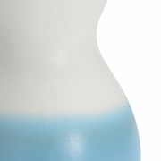 301199 Wildwood Porcelain White/Ocean Blue Glaze High Tide Vase (Sm)