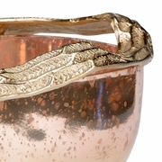301260 Wildwood Lamps Wheat Ring Bowl (Lg) - Copper Ombre/Champagne Finish