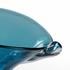 301408 Wildwood Glass Blue/Clear Blue Swirl Bowl
