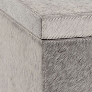 301479 Wildwood Lamps Hair On Hide Box - Grey (Lg)