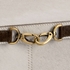 301485 Wildwood Hair On Hide/Metal Cream/Brown/Antique Brass Hair On Hide Box - Cream (Sm)