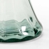 301756 Wildwood Glass/Metal Clear/Antique Silver Leaf Twisted Vase - Silver (Med)