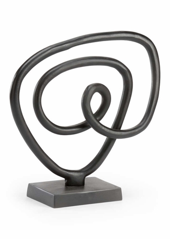 301845 Wildwood Aluminum Matte Graphite Gilmore Swirl Sculpture