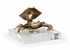 301908 Wildwood 4in. Acrylic Crab Brass with Antique/Clear Finish