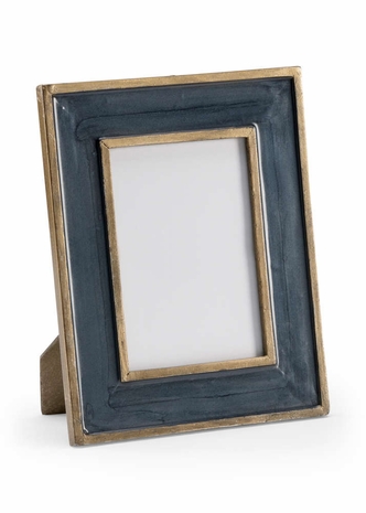 301929 Wildwood 10.5in. Aluminum/Glass Teal Frame with Antique Gold Enamel/Clear Finish