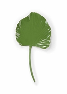 301937 Wildwood 30.5in. Metal Full Leaf Palm - Green with Green Enamel Finish