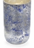 302159 Wildwood 12in. Glass Galaxias Vase (Lg) with Silver/Royal Blue Finish