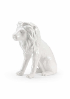 302186 Wildwood 18in. Ceramic Daniel with White Glaze Finish