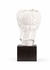 302189 Wildwood 18.5in. Ceramic Hermes Vase with White Glaze/Black Finish