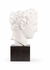 302189 Wildwood 18.5in. Ceramic Hermes Vase with White Glaze/Black Finish