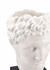 302189 Wildwood 18.5in. Ceramic Hermes Vase with White Glaze/Black Finish