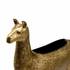 302217 Wildwood 17in. Aluminum Drama Llama Planter with Antique Brass Finish