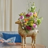 302217 Wildwood 17in. Aluminum Drama Llama Planter with Antique Brass Finish