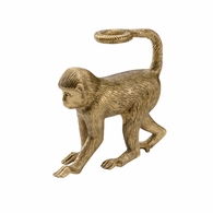 302218 Wildwood 10in. Aluminum Monkey Business - Left with Antique Brass Finish