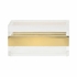302239 Wildwood 4in. Brass Acrylic Box (Sm) with Clear/Brushed Finish