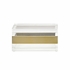 302240 Wildwood 5in. Brass Acrylic Box (Lg) with Clear/Brushed Finish
