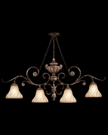 302240ST Fine Art Lamps Stile Bellagio 30 inch 4 Light Chandelier