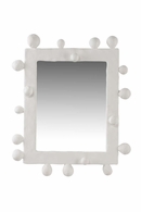 302307 Larry Laslo 37in. Composite Shape Shifting Mirror with White/Plain/Clear Finish