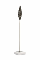 302314 Wildwood 18.5in. Cast Iron Fletcher (Lg) with Antique Brass/Bronze/Natural White Finish