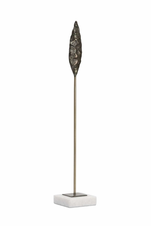 302314 Wildwood 18.5in. Cast Iron Fletcher (Lg) with Antique Brass/Bronze/Natural White Finish