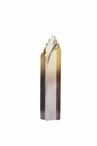 302332 Wildwood 16in. Acrylic Sybil Sculpture (Lg) with Smokey Gold Ombre Finish