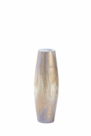 302347 Wildwood 17.5in. Iron/Enamel Oyster Swirl Vase (Sm)