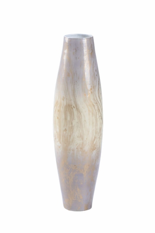 302348 Wildwood 24in. Iron/Enamel Oyster Swirl Vase (Lg)