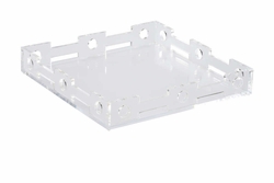 302413 Wildwood 2in. Acrylic Jacquay Tray with Clear Finish