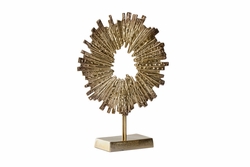 302426 Wildwood 18.5in. Aluminum Gold/Brown Ombre Sculpture