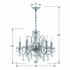 3025-CH-CL-MWP Crystorama Butler 5 Light Hand Cut Crystal Polished Chrome Chandelier