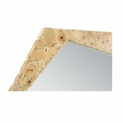 302514 Wildwood 34in. Driftwood Jekyll Mirror with Natural Brown/Clear/Plain Finish