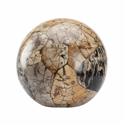 302522 Wildwood 12in. Composite Gaia Ball - Lg with Petrified Wood Finish
