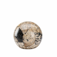302523 Wildwood 8in. Composite Gaia Ball - Sm with Petrified Wood Finish
