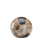 302523 Wildwood 8in. Composite Gaia Ball - Sm with Petrified Wood Finish