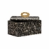 302529 Wildwood 8in. Wood/Fish Scales Nazare Box - Lg with Black/Cream Finish