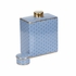 302551 Wildwood 9in. Ceramic Kelly Jar - Sm with Blue/White Decal/Metallic Gold Finish