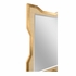 302556 Wildwood 48in. Wood/Raffia Vanessa Mirror with Gold Leaf/Natural/Clear/Beveled Finish