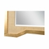 302556 Wildwood 48in. Wood/Raffia Vanessa Mirror with Gold Leaf/Natural/Clear/Beveled Finish