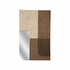 302557 Wildwood 36in. Raffia On Wood Jacoby Mirror with Brown/Cream/Plain Finish