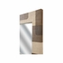 302557 Wildwood 36in. Raffia On Wood Jacoby Mirror with Brown/Cream/Plain Finish