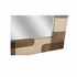 302557 Wildwood 36in. Raffia On Wood Jacoby Mirror with Brown/Cream/Plain Finish