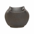 302565 Shiga 11in. Ceramic Sendai Vase with Sandy Black Finish