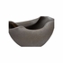 302565 Shiga 11in. Ceramic Sendai Vase with Sandy Black Finish