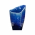 302570 Shiga 20.5in. Ceramic Okinawa Vase with Indigo Glaze Finish