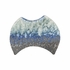 302574 Shiga 8.5in. Ceramic Kerama Vase with Indigo Glaze Finish