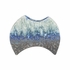 302574 Shiga 8.5in. Ceramic Kerama Vase with Indigo Glaze Finish